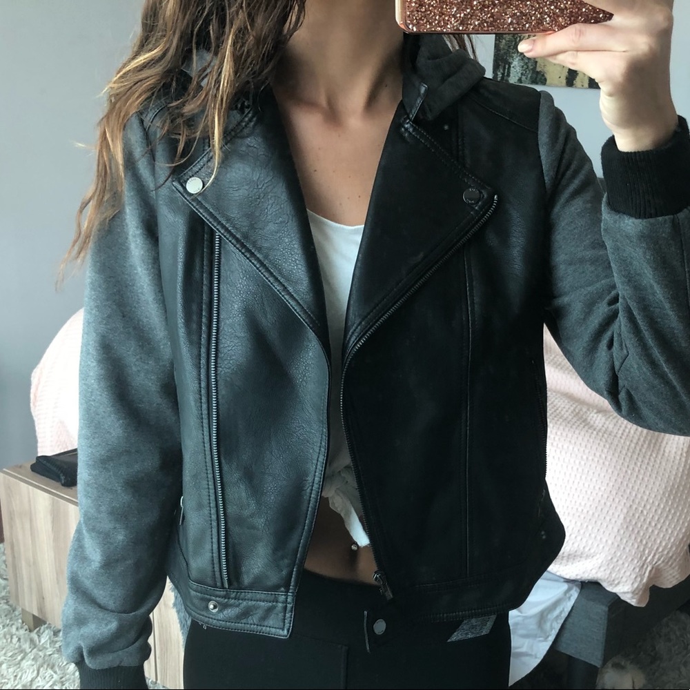 Casual faux-leather Jacket